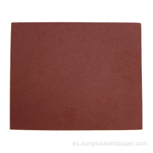 Hoja de papel de lija rojo de aluminio auto-abrasivo P60-2000